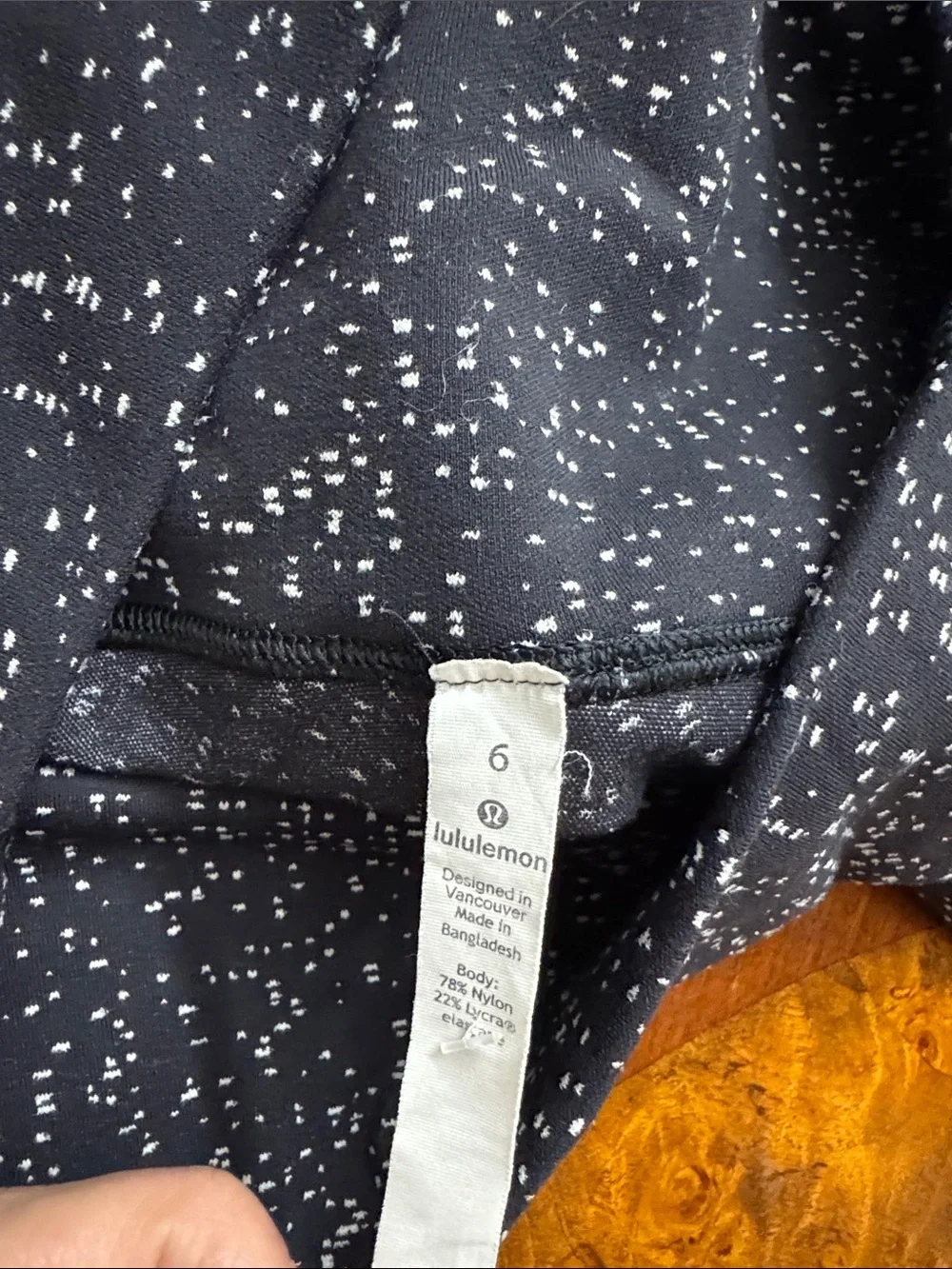 Kids Black Speckled Active Leggings